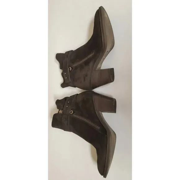 Paul Green 8.5 US  Black Nubuck Sheridan Ankle Comfort Chic Boot/Bootie AU6 $490
