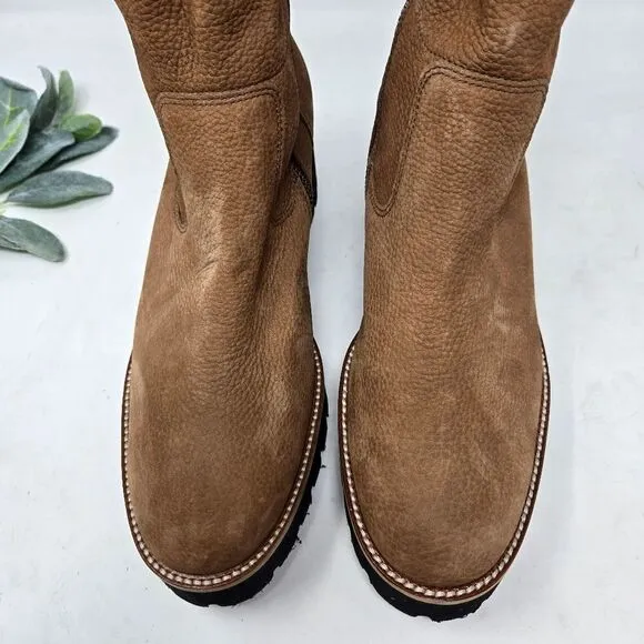 PAUL GREEN Newbury Suede Leather Wedge Boots Chunky Platform Size 8 UK