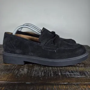 Paul Green Sadie Loafer Womens Size 11 US Platform Heel Shoes Black Suede 8.5 UK