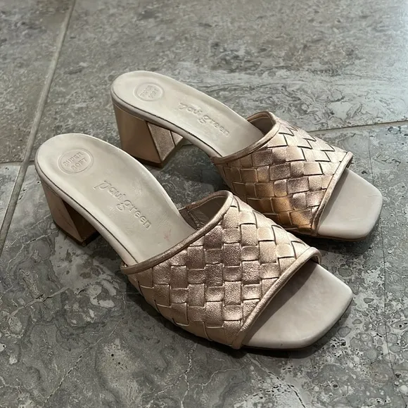 Paul Green Tisha Heel in Rosato Nappa Metallic, Size UK 5.5 US 8 EXCELLENT!