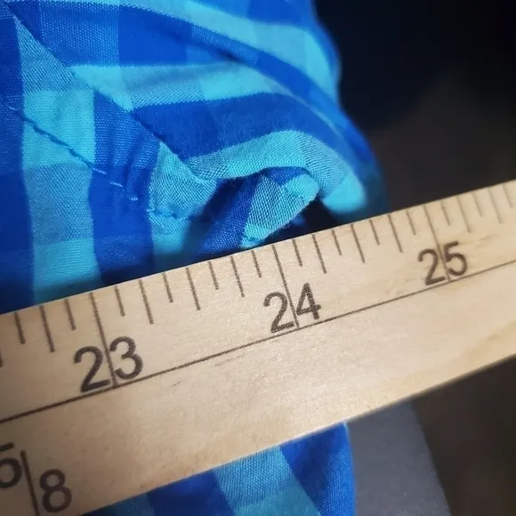 PD&amp;C Classic Plaid Button Down Shirt Men’s XL Blue