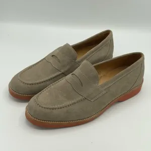 Peter Millar Suede Excursionist Penny Loafer Slip On Shoes Taupe Brown Mens 10.5