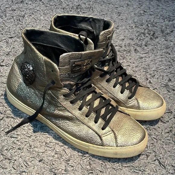 Philipp plein high top skull shoes