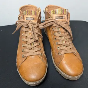 Pikolinos Sneakers Lagos Brown Leather High Top Ankle Shoes