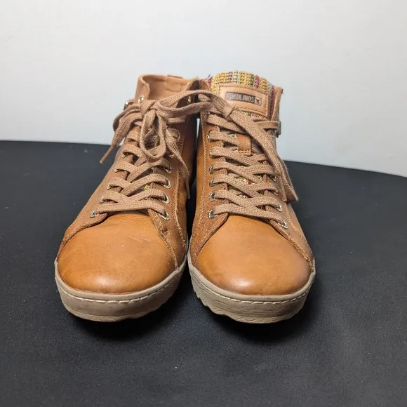 Pikolinos Sneakers Lagos Brown Leather High Top Ankle Shoes