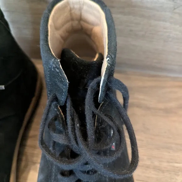 Piloti Black Asphalt Suede Apex Driving High Top Sneakers Shoes Mens Sz 8.5
