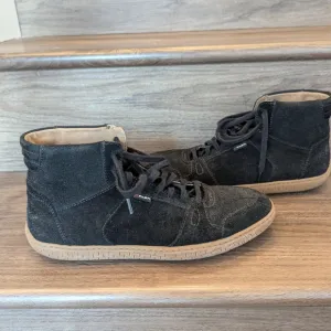 Piloti Black Asphalt Suede Apex Driving High Top Sneakers Shoes Mens Sz 8.5