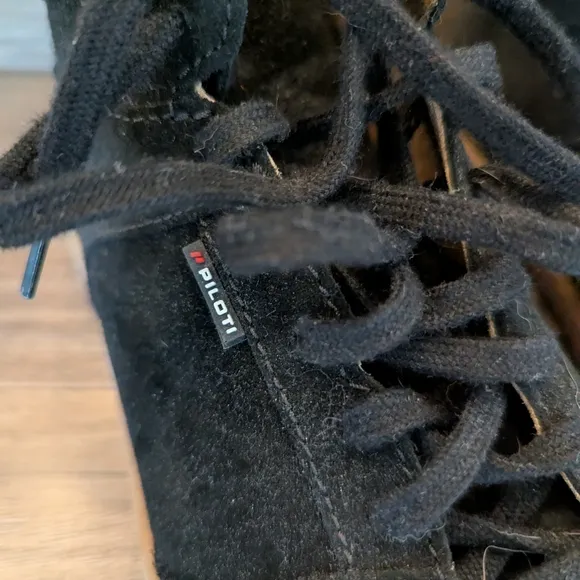 Piloti Black Asphalt Suede Apex Driving High Top Sneakers Shoes Mens Sz 8.5