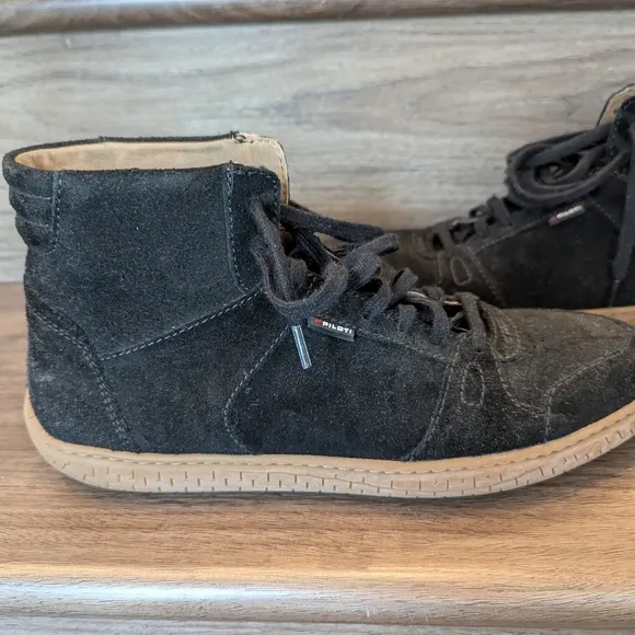 Piloti Black Asphalt Suede Apex Driving High Top Sneakers Shoes Mens Sz 8.5