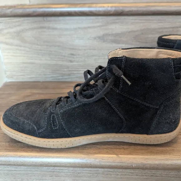 Piloti Black Asphalt Suede Apex Driving High Top Sneakers Shoes Mens Sz 8.5