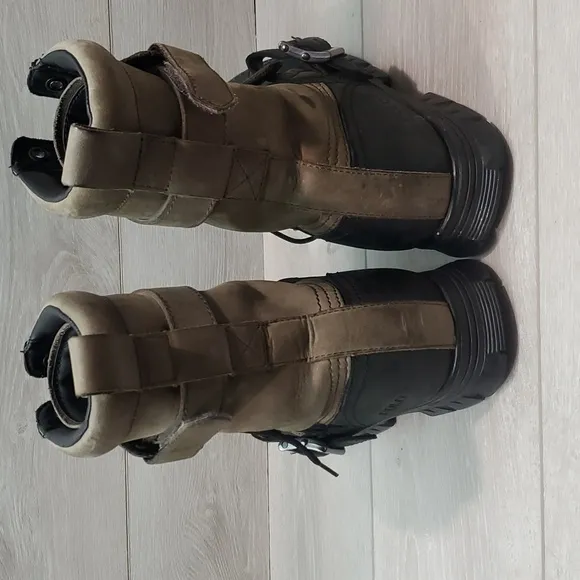 Polo by Ralph Lauren Mens Varick Leather High Top military boots shoes sz 10.5D