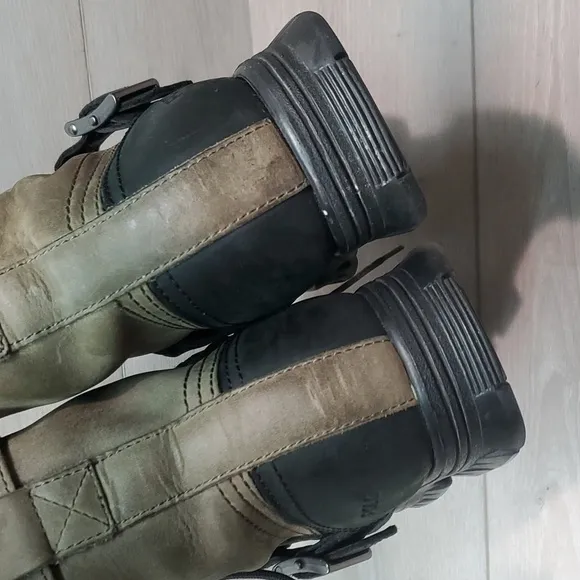 Polo by Ralph Lauren Mens Varick Leather High Top military boots shoes sz 10.5D