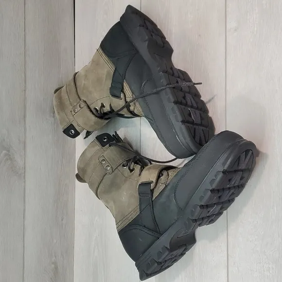 Polo by Ralph Lauren Mens Varick Leather High Top military boots shoes sz 10.5D