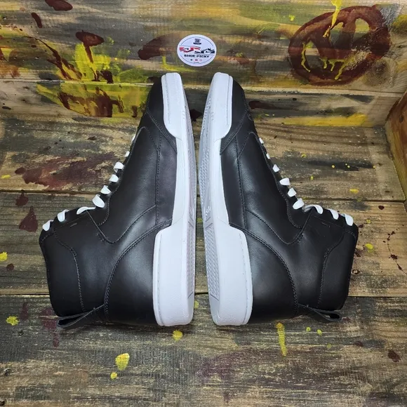 Polo Ralph Lauren Black CRT High Leather Cow Shoes‎ Mens Size 13 New