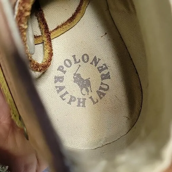 Polo Ralph Lauren Delmont Leather Lace Up Boots Mens Size 9D