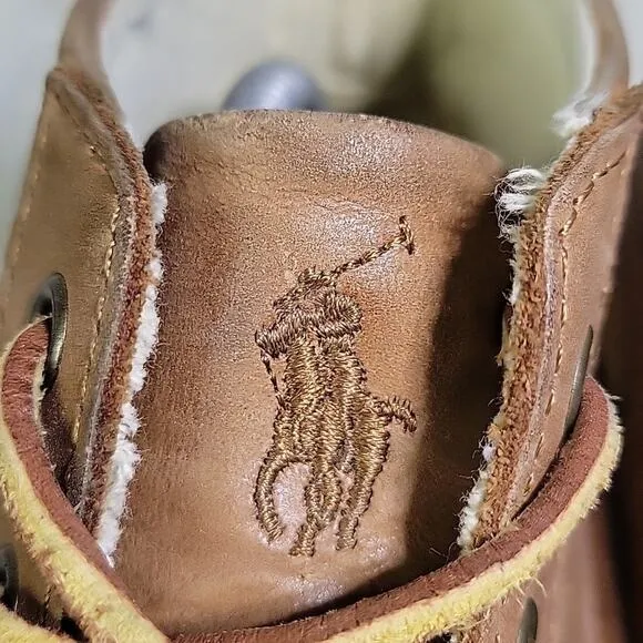 Polo Ralph Lauren Delmont Leather Lace Up Boots Mens Size 9D