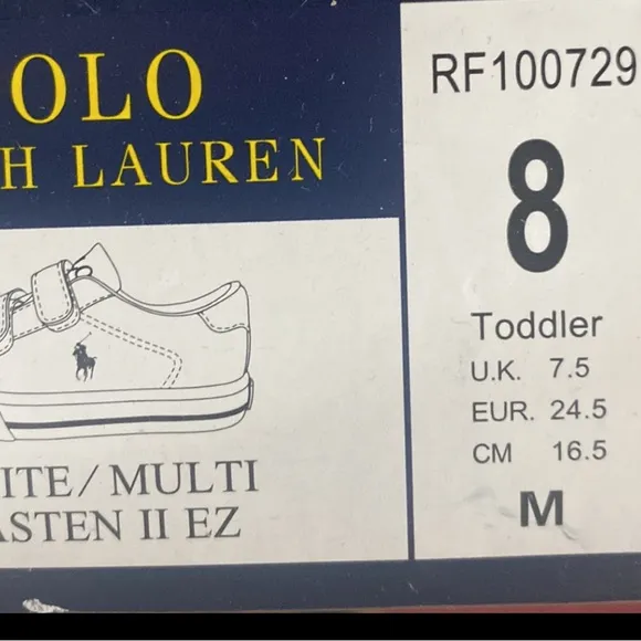Polo Ralph Lauren Easten II EZ HOOK-AND-LOOP CASUAL SNEAKERS - TODDLER SIZES