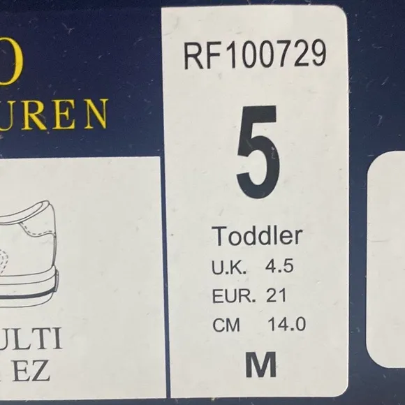 Polo Ralph Lauren Easten II EZ HOOK-AND-LOOP CASUAL SNEAKERS - TODDLER SIZES