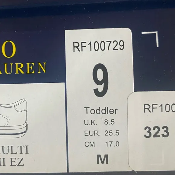 Polo Ralph Lauren Easten II EZ HOOK-AND-LOOP CASUAL SNEAKERS - TODDLER SIZES
