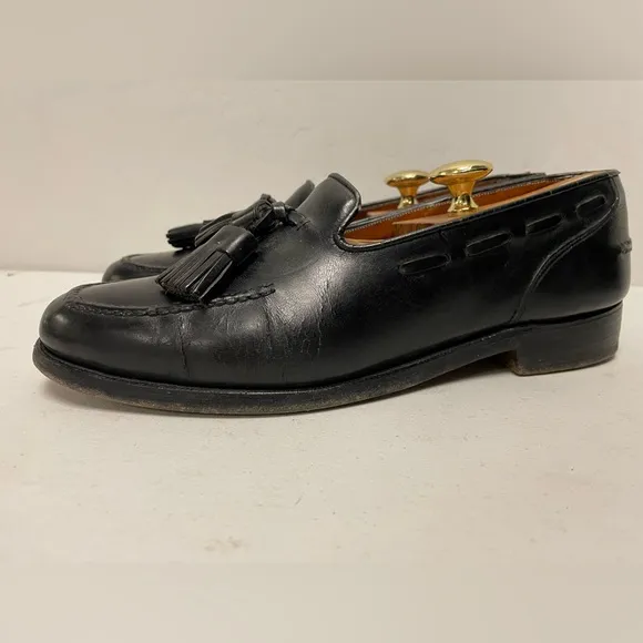 Polo Ralph Lauren Made in England Vintage Tassel Loafer in Black Size 9
