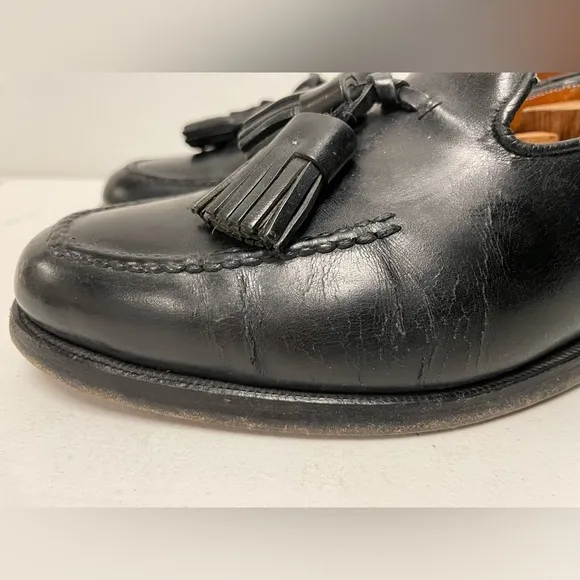 Polo Ralph Lauren Made in England Vintage Tassel Loafer in Black Size 9