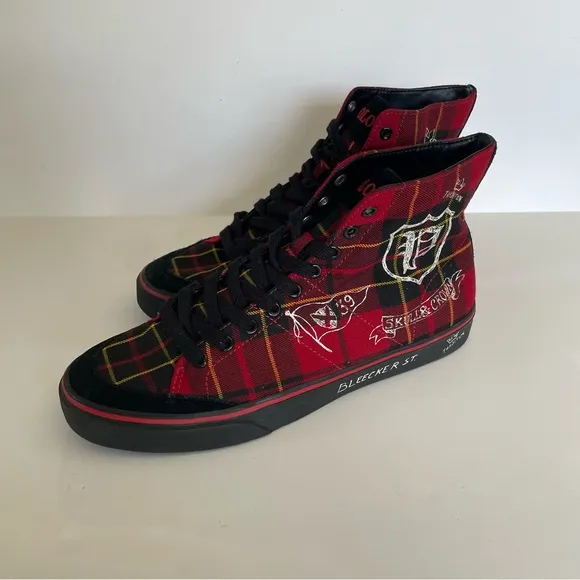 Polo Ralph Lauren Men’s Solomon Downhill Skier Sneakers Plaid High Top 11D