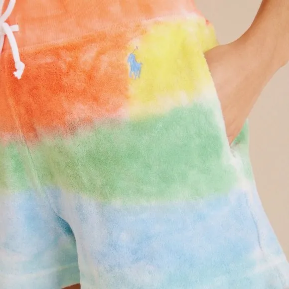Polo Ralph Lauren Tie Dye Drawstring Terry Shorts