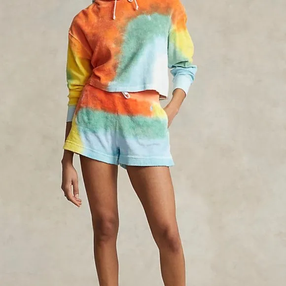Polo Ralph Lauren Tie Dye Drawstring Terry Shorts