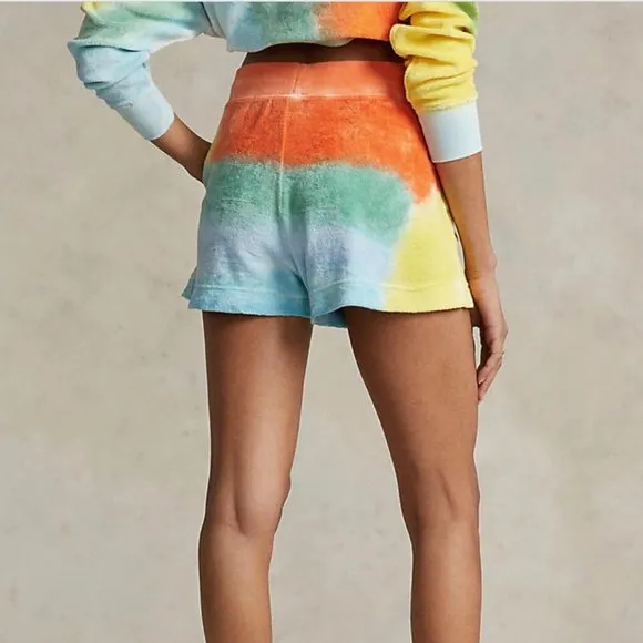 Polo Ralph Lauren Tie Dye Drawstring Terry Shorts