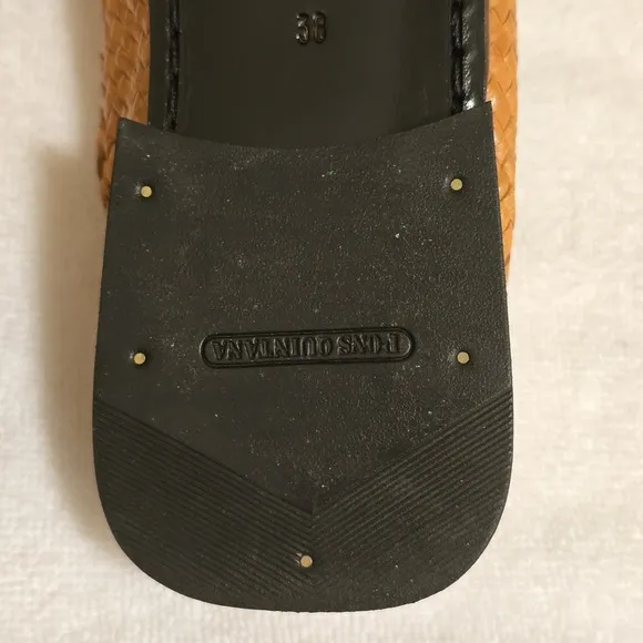 PONS‎ QUINTANA for BERGDORF GOODMAN Womens Leather Mule Slides Sandals 38 / US 8