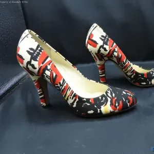 PRADA Printed artsy 3.75&quot; Pumps SZ 8.5 - LIKE NEW