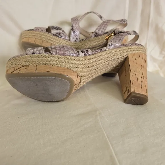 Prada Sport Snakeskin Platform SandalsPrada Wedges like new.