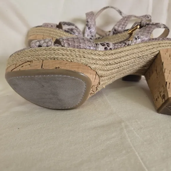 Prada Sport Snakeskin Platform SandalsPrada Wedges like new.