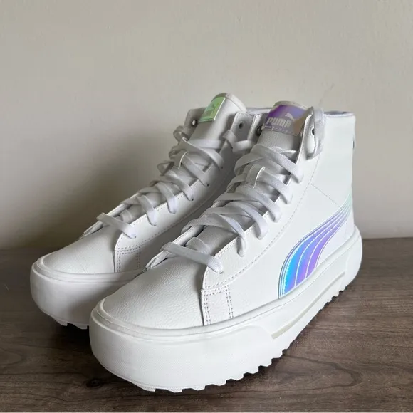 Puma Kaia Platform Hi Top Iridescent Women's Shoe Size 10