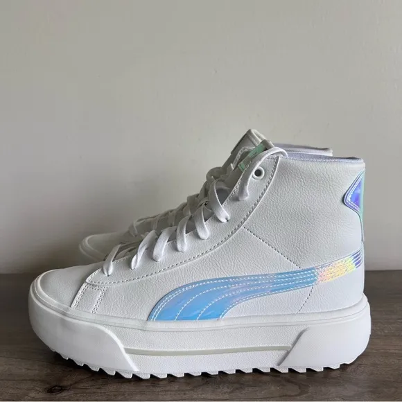 Puma Kaia Platform Hi Top Iridescent Women's Shoe Size 10