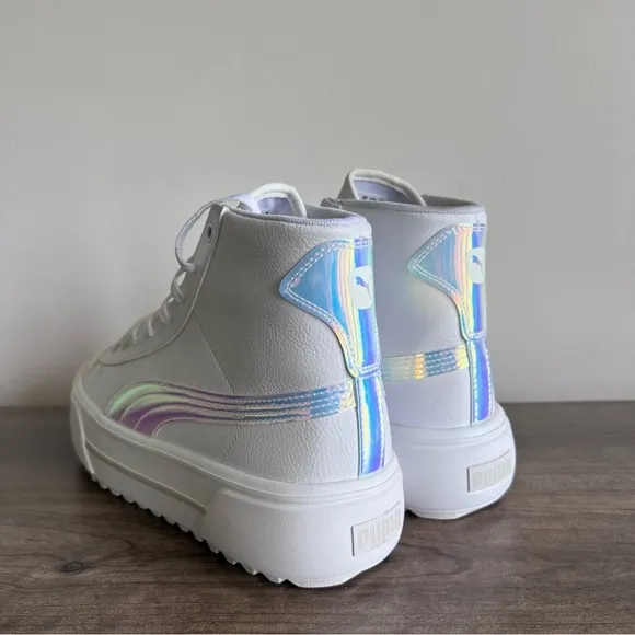 Puma Kaia Platform Hi Top Iridescent Women's Shoe Size 10
