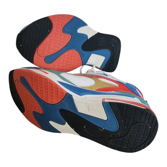 Puma Kids Lace Up Multicolor Sneakers Casual 4.5