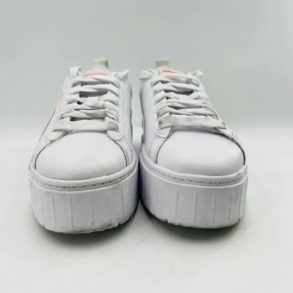 Puma Mayze Chunky Sneakers In White-Multi-Lilac Shoes Size 8.5