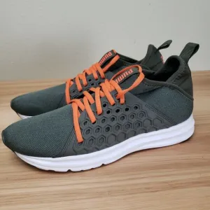 Puma Mens Softfoam 190934-04 Green Lace Up Low Top Running Shoes Size 7