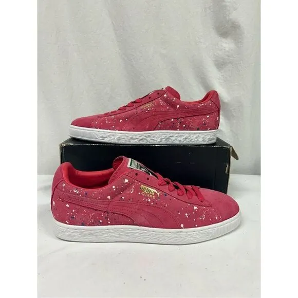 Puma Mens Suede Classic 358288 01 Red Casual Shoes Sneakers Size 10.5