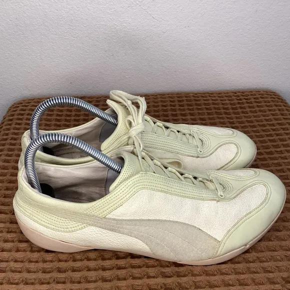 Puma Nuala 2000s Y2K Vintage Archive Leather Lime Women’s Sz 11 Sneaker‎ Shoes