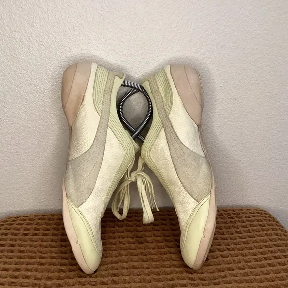 Puma Nuala 2000s Y2K Vintage Archive Leather Lime Women’s Sz 11 Sneaker‎ Shoes