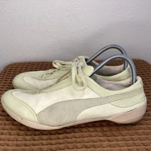 Puma Nuala 2000s Y2K Vintage Archive Leather Lime Women’s Sz 11 Sneaker‎ Shoes