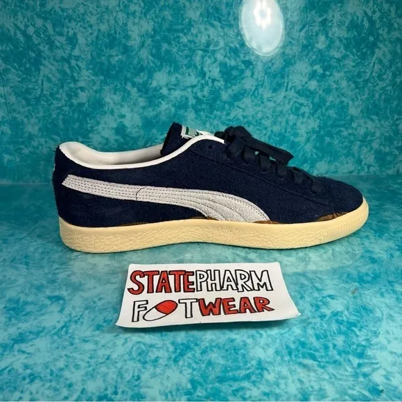 Puma Suede Classic Low Top Navy Blue  Men’s Retro Shoes Sneakers Size 10