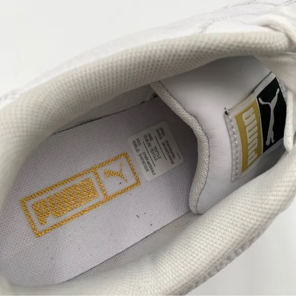 Puma Women's Cali Wedge Platform Lace Up Tennis Shoes Sneakers White Size 10
