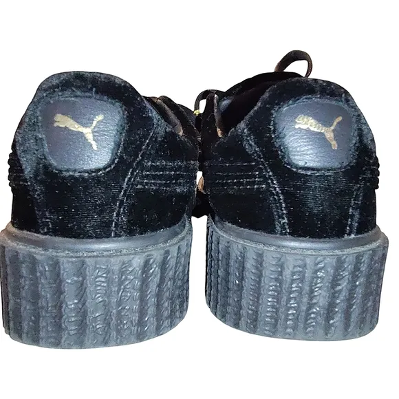 Puma x Fenty By Rihanna Women's Creepers Trainers In Black Velvet Size 9
