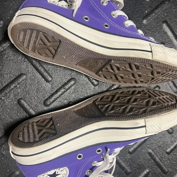 Purple High top converses