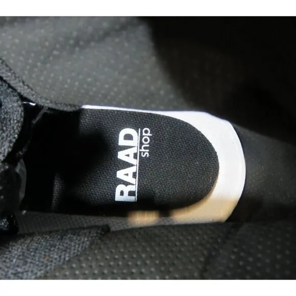 RAAD Shop No Days Off Black High Top Canvas Sneakers men 9.5 women 11