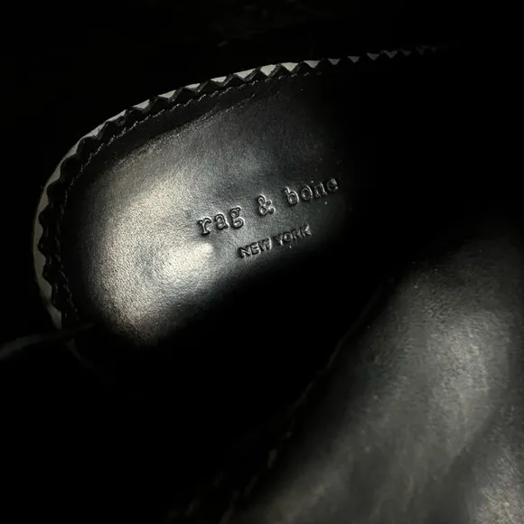 rag &amp; bone Classic Newbury Booties in Suede Leather Size 39