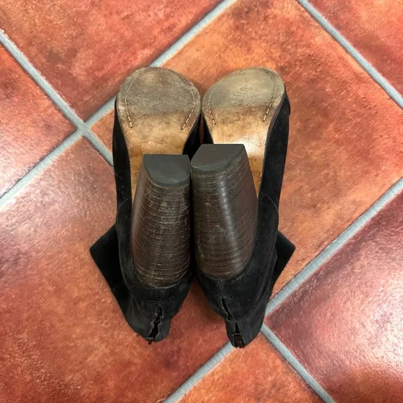 rag &amp; bone Classic Newbury Booties in Suede Leather Size 39